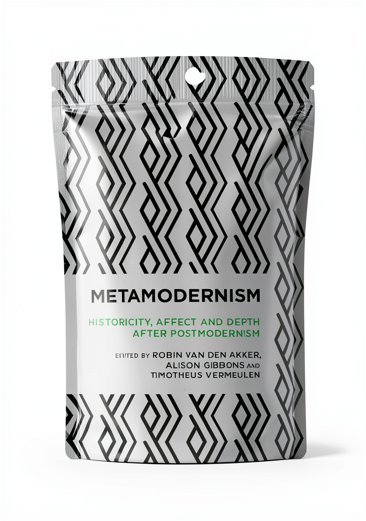 Cover of the Postmodernism Literary Criticism book showing its design and branding