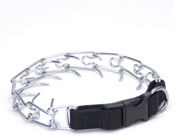 Titan Easy-On Dog Prong Training Collar Black-0