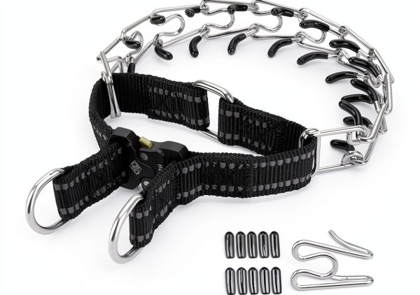 JIPIMON Dog Pinch Training Collar Stainless Steel-0