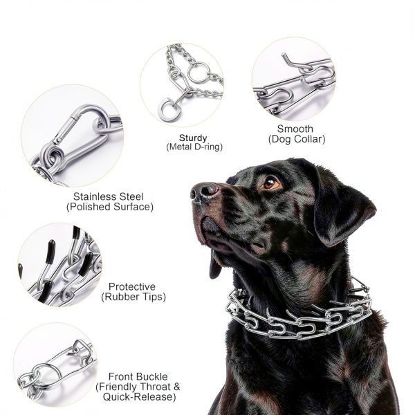 DEYACE Stainless Steel Dog Training Collar-1