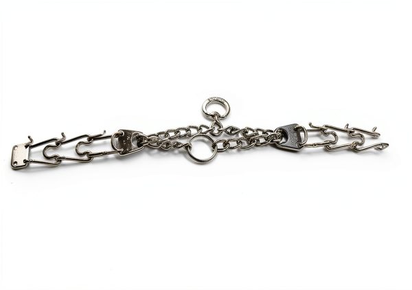 Herm Sprenger Chrome Plated Steel Prong Dog Collar Medium Silver 3.2mm-3