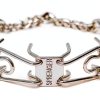 Herm Sprenger Chrome Plated Steel Prong Dog Collar Medium Silver 3.2mm-4