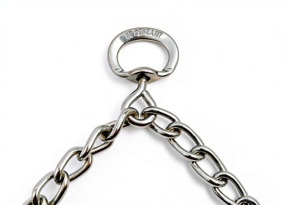 Herm Sprenger Chrome Plated Steel Prong Dog Collar Medium Silver 3.2mm-6