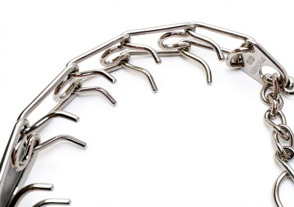 Herm Sprenger Chrome Plated Steel Prong Dog Collar Medium Silver 3.2mm-5