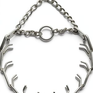 Herm Sprenger Chrome Plated Steel Prong Dog Collar Medium Silver 3.2mm-0