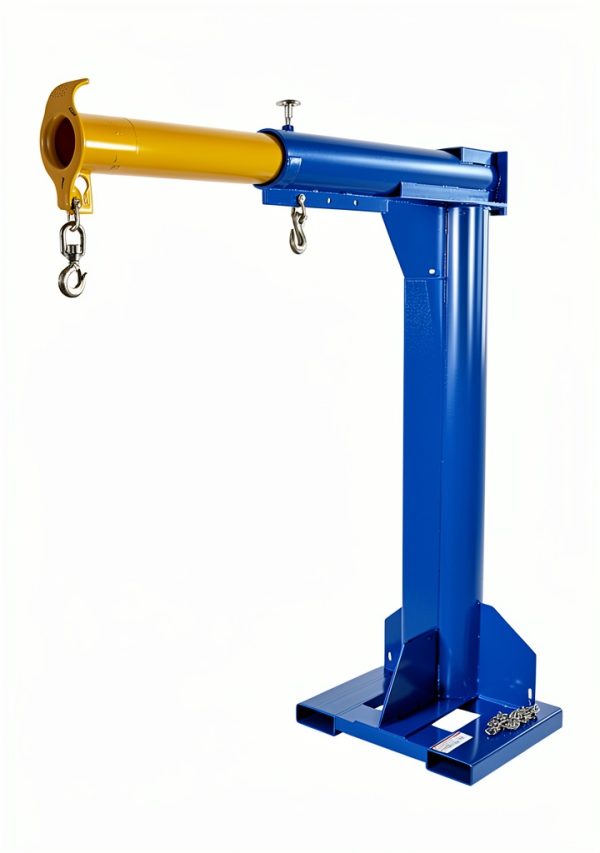 Vestil Steel High Rise Telescoping Boom 36in Fork Pocket 6000lb Blue-1