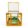 Forklift Safety Cage 43x45 Yellow 1400lb Capacity by GlowGenesis-5