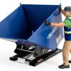 Global Industrial 1/2 Cu Self Dump Forklift Hopper 6000 lb Blue/Black-3