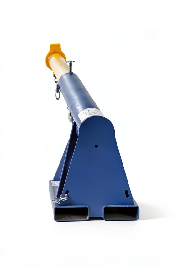 Vestil LM-1T-4-11 Steel Telescoping Lift Boom 11 In. Fork Pocket Center 4,000 Lb. Capacity Blue and Yellow-3