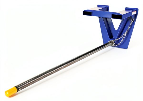 Vestil CRP-108 Fork Mounted Rug Ram Boom 2500 lb Blue Silver-1