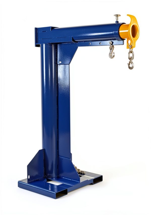 Vestil Steel High Rise Telescoping Boom 36in Fork Pocket 6000lb Blue-0