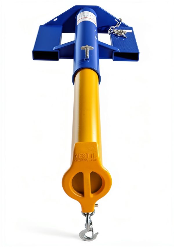 Steel Shorty Telescoping Lift Boom Vestil 24in Blue LMS-EBT-46-6-2