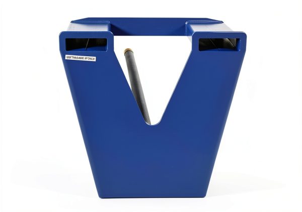 Vestil CRP-108 Fork Mounted Rug Ram Boom 2500 lb Blue Silver-3