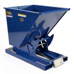 Vestil D-50-MD Steel Medium Duty Self Dumping Hopper 1/2 Cubic Yard 4000 Lb. Capacity Blue-0