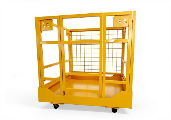 Forklift Safety Cage 43x45 Yellow 1400lb Capacity by GlowGenesis-1