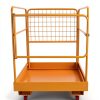 Forklift Safety Cage 36x36 Sidasu 1200lb Man Lift Basket with Wheels-6