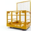 Forklift Safety Cage 43x45 Yellow 1400lb Capacity by GlowGenesis-4
