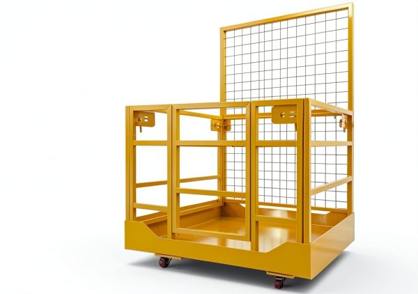 Forklift Safety Cage 43x45 Yellow 1400lb Capacity by GlowGenesis-4