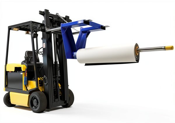 Vestil CRP-108 Fork Mounted Rug Ram Boom 2500 lb Blue Silver-4