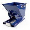 Vestil D-50-MD Steel Medium Duty Self Dumping Hopper 1/2 Cubic Yard 4000 Lb. Capacity Blue-1