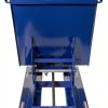 Vestil D-50-MD Steel Medium Duty Self Dumping Hopper 1/2 Cubic Yard 4000 Lb. Capacity Blue-2