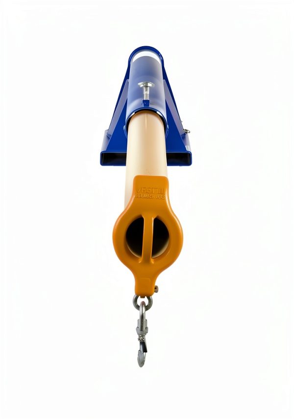 Vestil LM-1T-4-11 Steel Telescoping Lift Boom 11 In. Fork Pocket Center 4,000 Lb. Capacity Blue and Yellow-2