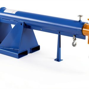 Vestil LM-1T-4-11 Steel Telescoping Lift Boom 11 In. Fork Pocket Center 4,000 Lb. Capacity Blue and Yellow-0