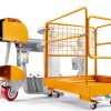 Forklift Safety Cage 36x36 Sidasu 1200lb Man Lift Basket with Wheels-4