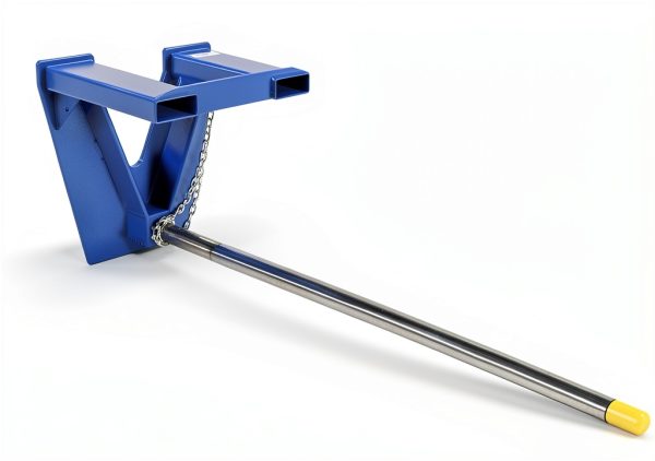 Vestil CRP-108 Fork Mounted Rug Ram Boom 2500 lb Blue Silver-0
