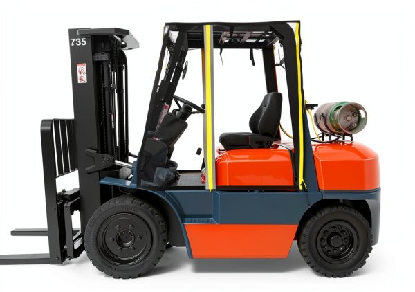 Heavy Duty Clear Universal Forklift Cab Enclosure Cover, Waterproof Windshield Rain Canopy Cover Protectors, Fits 6000 to 13000 lbs Forklift Trucks.-1