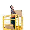 Forklift Safety Cage GarveeTech 1400lb Folding Platform Yellow-2
