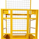 Forklift Safety Cage GarveeTech 1400lb Folding Platform Yellow-0