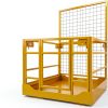 Forklift Safety Cage GarveeTech 1400lb Folding Platform Yellow-4