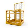 Forklift Safety Cage GarveeTech 1400lb Folding Platform Yellow-1