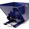 Vestil D-200-HD Steel Heavy Duty Self Dump Hopper 2 cu yd 6000 lb Blue-1