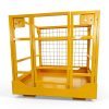 Forklift Safety Cage GarveeTech 1400lb Folding Platform Yellow-6