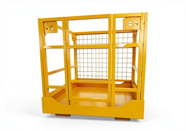 Forklift Safety Cage GarveeTech 1400lb Folding Platform Yellow-6