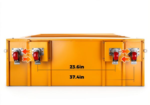 45"x43" Forklift Safety Cage 1400LBS Capacity 4 Wheels Forklift Man Basket, Work Platform Forklift Aerial Platform 2 People Collapsible Lift Basket for Lifting Loader-4