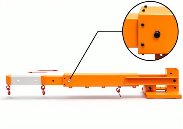 VEVOR Forklift Jib Boom Crane 6000lb with Dual Hooks and Boom-2