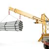 Forklift Crane 6000lb Capacity Jib Boom Yellow by YINTATECH-5