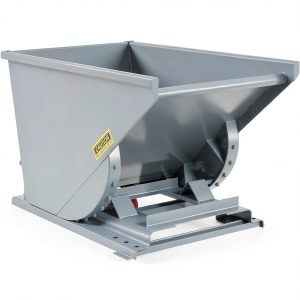 Global Industrial Forklift Hopper 2 Cu Yd Gray Duty Dumping-0