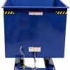 Vestil D-200-HD Steel Heavy Duty Self Dump Hopper 2 cu yd 6000 lb Blue-3