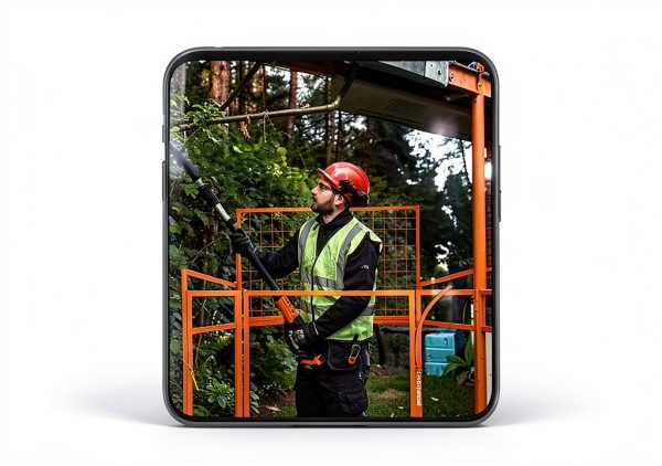 45"x43" Forklift Safety Cage 1400LBS Capacity 4 Wheels Forklift Man Basket, Work Platform Forklift Aerial Platform 2 People Collapsible Lift Basket for Lifting Loader-6