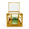 Forklift Safety Cage GarveeTech 1400lb Folding Platform Yellow-3